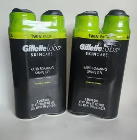 Gillette 047400692701 Gillettelabs Rapid Foaming Shave Gel For Men 7oz Each Pack Of 2 New And Sealed