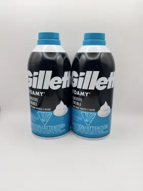 Gillette 077000287106 2x Foamy Shaving Cream Sensitive Skin 11 Oz - 2 Pack Lote Gillette 077000287106 2x Foamy Shaving Cream Sensitive Skin 11 Oz - 2 Pack Lote