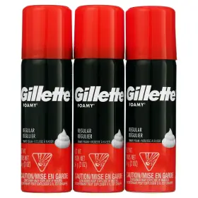 Gillette 100412567457 Foamy Mens Original Comfort Glide Shaving Cream 2.0oz 3 Pack