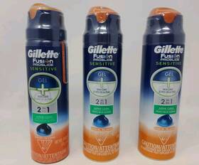 Gillette 10047400653181 3x - Fusion Proglide Sensitive 2 In 1 Shave Gel Alpine Clean 6 Oz