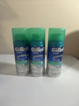 1259832301 Gillette Series Sensitive Skin Shave Gel Men Lot Of 1 To 6 2.5 Oz/70 Gr Ea