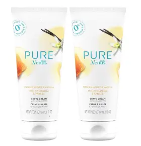 Gillette 155411584503 Venus Pure Shaving Cream 6oz Manuka Honey And Vanilla 2 Pack