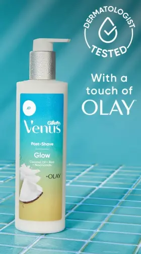 2348a30405 Gillette Venus Glow Post-shave Oil Infused Moisturizer For Women 12 Oz