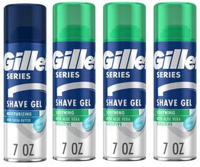 Gillette 313106369354 4 Series Sensitive Soothing With Cocoa Butter Aloe Vera Shave Gel 7 Oz