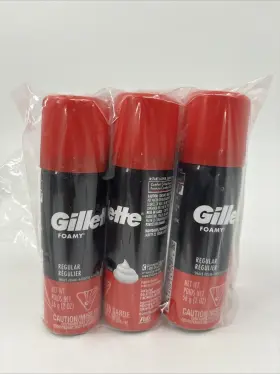 3271gax1 Gillette 6 Pack Of Foamy Regular Shave Foam 2 Oz 56 Ml 3271gax1 Gillette 6 Pack Of Foamy Regular Shave Foam 2 Oz 56 Ml