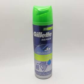 Gillette 47400130708 Series 3x Shave Gel For Sensitive Skin 7oz With Aloe
