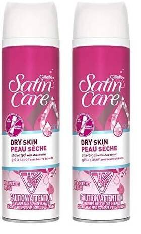 Gillette 4740014150 Satin Care Dry Skin Shaving Gel 7 Oz Pack Of 2