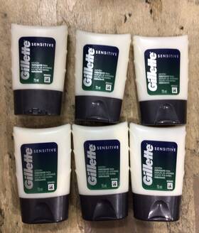 Gillette 500435187985 Lot Of 6 After Shave Lotion Sensitive Skin 2.5 Fl Oz 05/25 Date