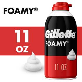 Gillette 639939917549 Foamy Classic Shave Foam Cream For Men Original Scent 11oz 24 Pack