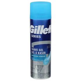 Gillette 685738716623 2 Pack Series Moisturizing Shave Gel Men With Cocoa Butter Classic Scent
