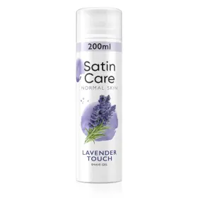 Gillette 702018065349 Satin Care Shave Gel For Women Lavender 200ml Smooth And Gentle