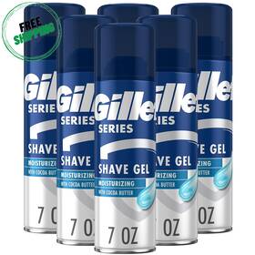 Gillette 711181194692 Series 3x Moisturizing Shave Gel 7 Ounce Pack Of 6