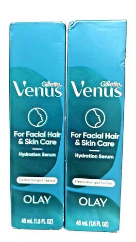 Gillette 990346144 Venus Hydration Serum For Facial Hair&skin Care 1.5 Fl Oz Lot Of 2 New
