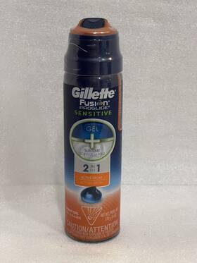 Gillette Bsny65424-1 Sealed Fusion Proglide Sensitive 2 In 1 Shave Gel Active Sport 6 Oz