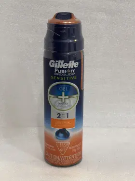 Bsny65424-1 Gillette Sealed Fusion Proglide Sensitive 2 In 1 Shave Gel Active Sport 6 Oz