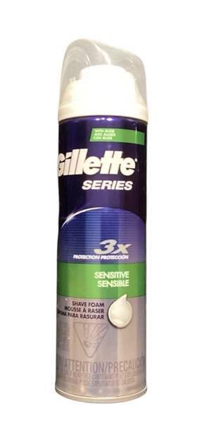 Gillette Gil106 Series 3x Action Sensitive Skin Shave Gel With Aloe 9oz Larger Size