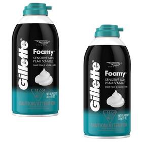 Gillette Gill241459 Pack Of 2 New Foamy Shave Foam Sensitive 11 Ounce