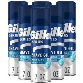 M-bb-1892 Gillette Series 3x Moisturizing Shave Gel 6 Count 7oz Each Lubrication To Protect Agai
