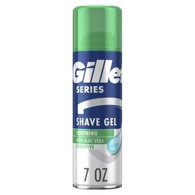 Gillette Pr13070 Series Shave Gel Soothing Sensitive Skin With Aloe Vera 7 Ounce 3 Pack