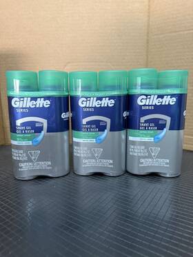 Gillette Sadhb63 Series 3x Sensitive Shave Gel Hydrates Protects And Soothes 7 Oz X6