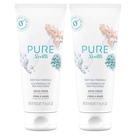 Gillette Venus 047400669505 Pure By Shaving Cream - Deep Sea Minerals 6 Oz Pack Of 2