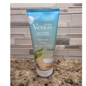 Gillette Venus 4149144715 Smooth Shave Cream With Olay Aloe For Sensitive Skin 177 Ml