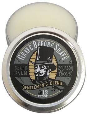 Grave Before Shave 638346309695 Gentlemens Blend Beard Balm Bourbon Scent 2 Oz