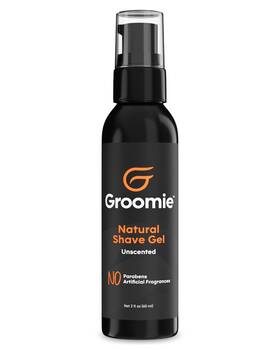 Groomie 711181874112 Natural Shave Gel - Aftershave For Delicate Skin Unscented Elegance