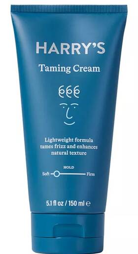 Harrys 313107280238 Mens Hair Taming Cream Soft Hold With Natural Finish 5.1 Fl Oz
