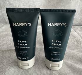 Harrys 855380004342 2x Shave Cream With Eucalyptus 2 Fl. Oz. Tube