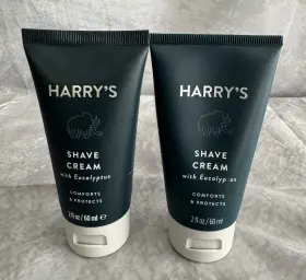 Harrys 855380004342 2x Shave Cream With Eucalyptus 2 Fl. Oz. Tube