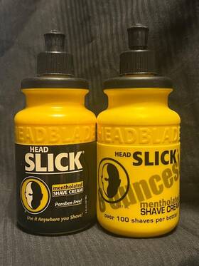 Headblade Hblade007 Lot Of Two Headslick Shave Cream 8 Oz Each New