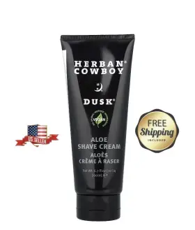 Hcw00062 Herban Cowboy Hernan Dusk Aloe Shave Cream 6.7 Fl Oz 200 Ml Vegan Free Shipping