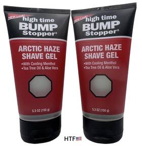 High Time 043429107370 2x Bump Stopper Arctic Haze Shave Gel Cream 5.3 Oz Each New