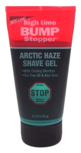 High Time Bump Stopper Shave Gel W/aloe& Tea Tree Oil 5.3oz 705353547546 With Aloe&