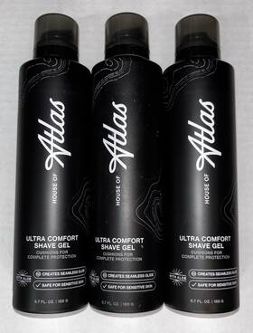 House Of Atlas 810077122754 Ultra Comfort Shave Gel 6.7 Fl Oz Lot 3