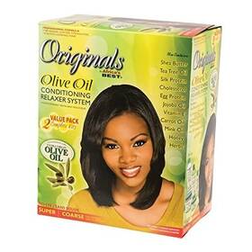 House Of Cheatham 1-247-01-0600 Olive Oil Conditioning Relaxer System 2-pack Helps Repair Rebuild And