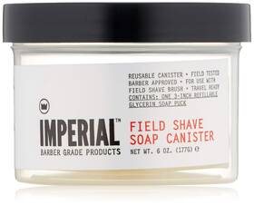 Imperial 855070005055 Barber Field Shave Soap Canister 6.2 Oz