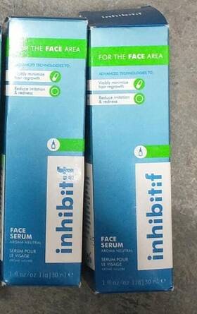 Inhibitif 769915050035 Pack Of 2 Face Serum Minimize Hair Regrowth 1 Oz Each Inhibit