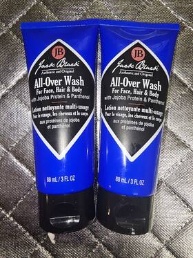 Jack Black 682223040072 All-over Wash Face Hair And Body 3 Fl Oz Lot Of 2