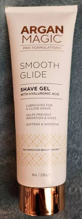 Jacott Brands 605923471588 New Argan Magic Smooth Glide Shave Gel With Hyaluronic Acid 8 Oz /226g Authentic