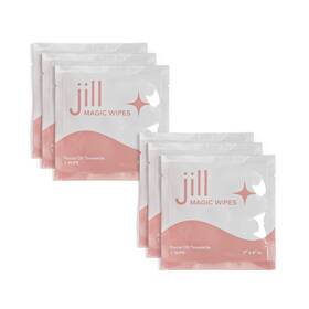 Jill 196852068845 Dermaplaning Pre-shave Oil Magic Wipes For Women 6 Pack Smooth Protect A