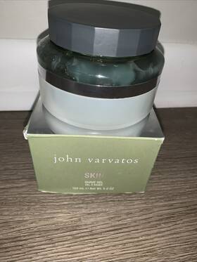 John Varvatos 873824001375 Mens Skin Shave Gel Cream 5.0 Oz / 150 Ml Nib