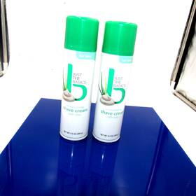 Just The Basics 729810 Lot Of 2 Moisurizing Shsve Cream 9.5 Oz