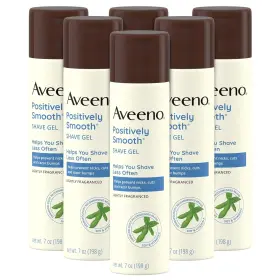 Kenvue 445011437439 Aveeno Positively Smooth Moisturizing Shave Gel With Soy 7 Oz 6 Pack Kenvue 445011437439 Aveeno Positively Smooth Moisturizing Shave Gel With Soy 7 Oz 6 Pack