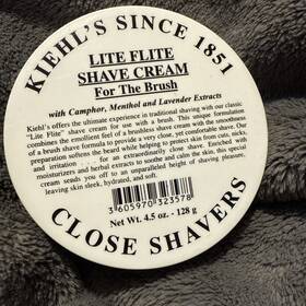 Kiehl&apos S 605970323578 Kiehls Close Shavers Lite Elite Shave Cream For The Brush 4.5oz/128g New