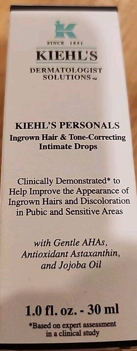Kiehls 605972966872 Ingrown Hair And Tone-correcting Intimate Drops 1 Oz In Box New Launch