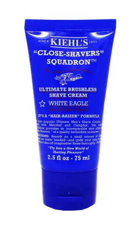 S04284xx Kiehls Ultimate Brushless Shave Cream White Eagle 2.5 Ounce Empty