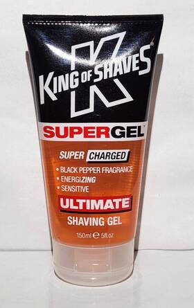 King Of Shaves 688003120187 Super Gel Ultimate Shaving Black Pepper Sensitive 5 Fl Oz