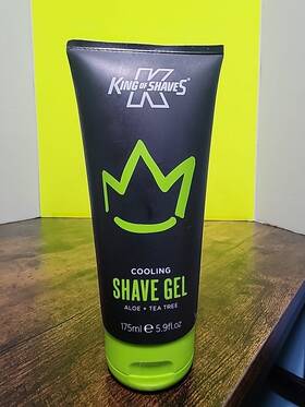 King Of Shaves 688003178768 Cooling Shave Gel With Aloe Vera And Tea Tree 175ml